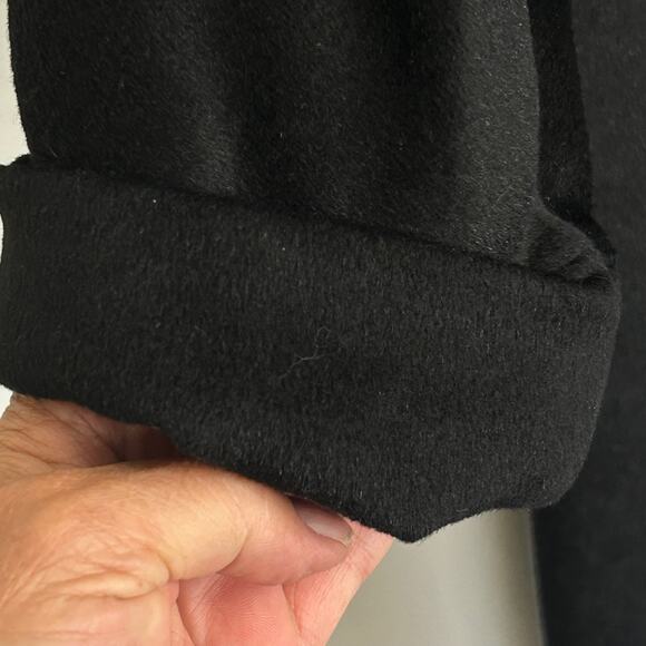 Vintage Union Made H. Liebes San Francisco Black French Wool Swing Coat - Picture 8 of 16